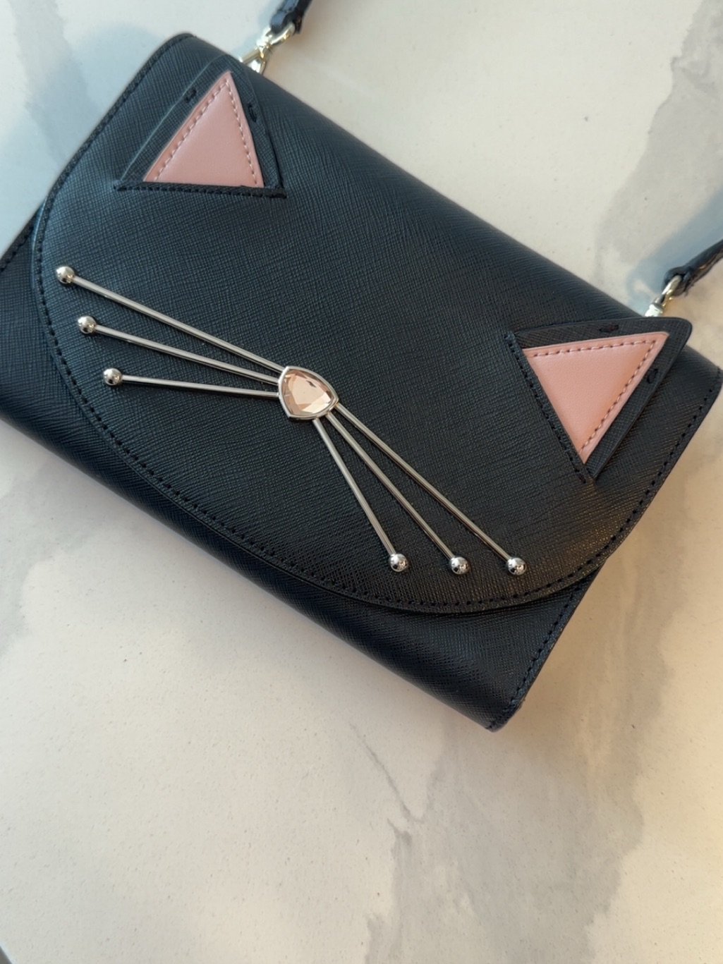 Kate Spade Cat-Accent Crossbody Wallet